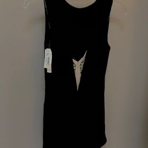 Aqua romper with lace back